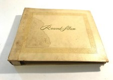 Vintage 1940's 78 RPM Record Album Holder  9 - 78 RPM Records Multiple Labels