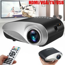 Mini 1080P LCD LED Projector Multimedia Home Cinema Theater TV AV USB VGA HDMI