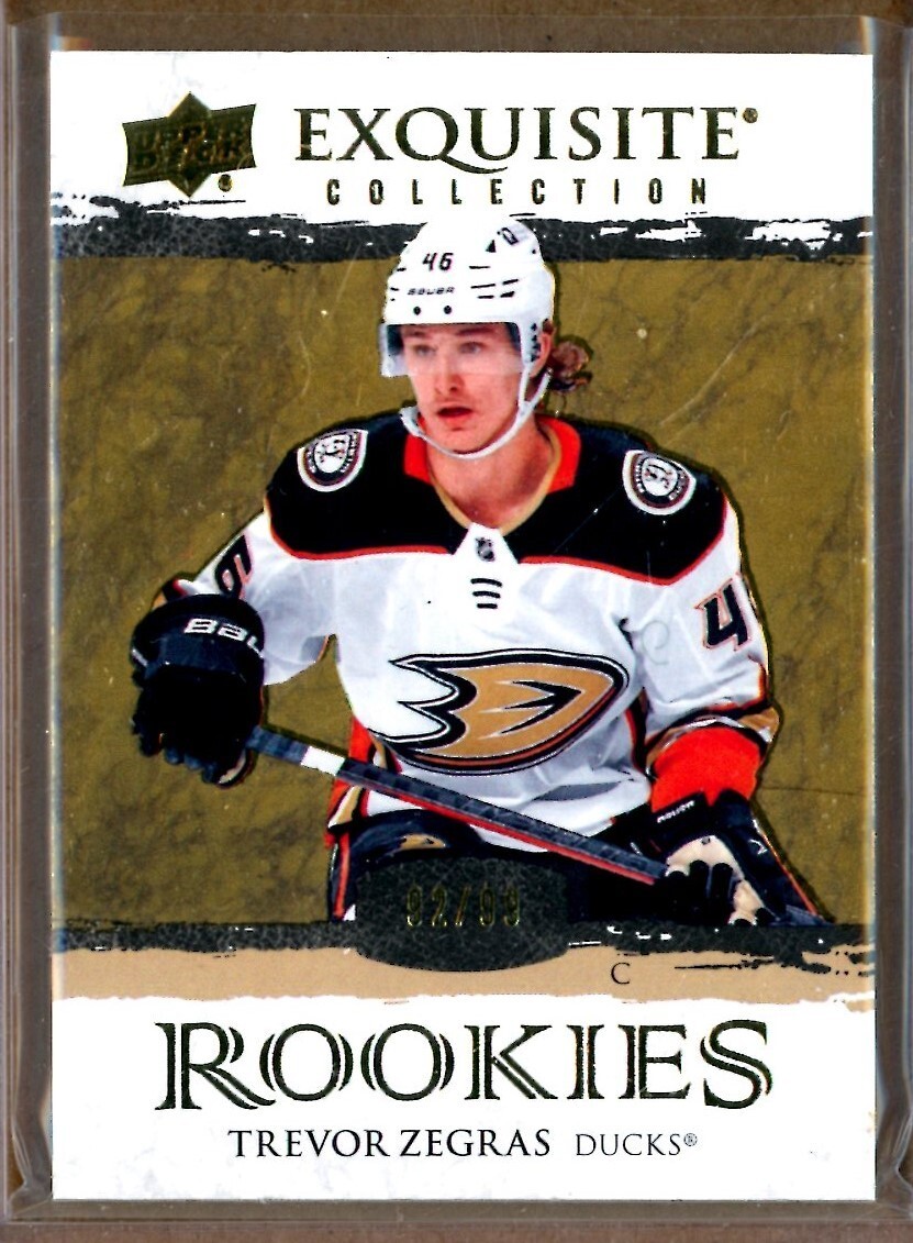 2021-22 Exquisite Collection Rookie Patch Trevor Zegras RC /99