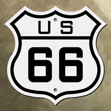 city route US 66 highway marker road sign shield 1926 16" business loop
