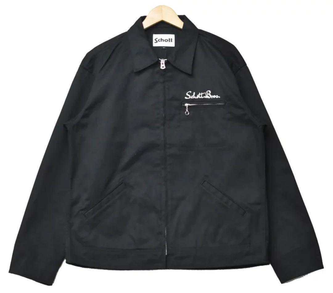 新品タグ付】Schott TC WORK JACKET ブラック/サイズXL