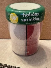 Wilton Holiday Sprinkles Sanding Sugar 9.7oz Christmas Red Green White
