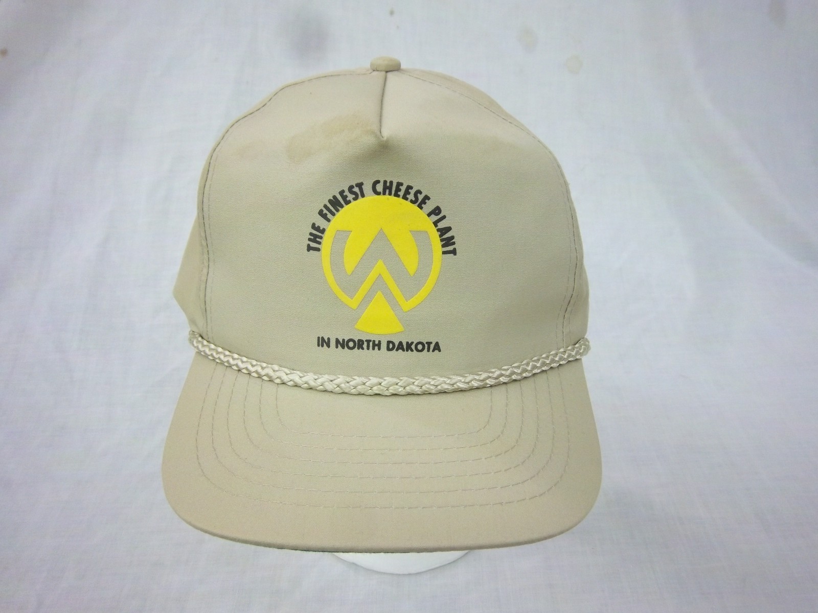 trucker hat baseball cap FINEST CHEESE PLANT ND retro snapback cool cloth rare