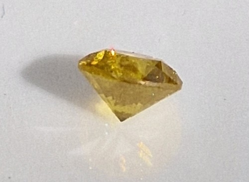 0.36 Ct Natural Fancy Intense Yellow Diamond Loose Natural Gemstone - Picture 4 of 8
