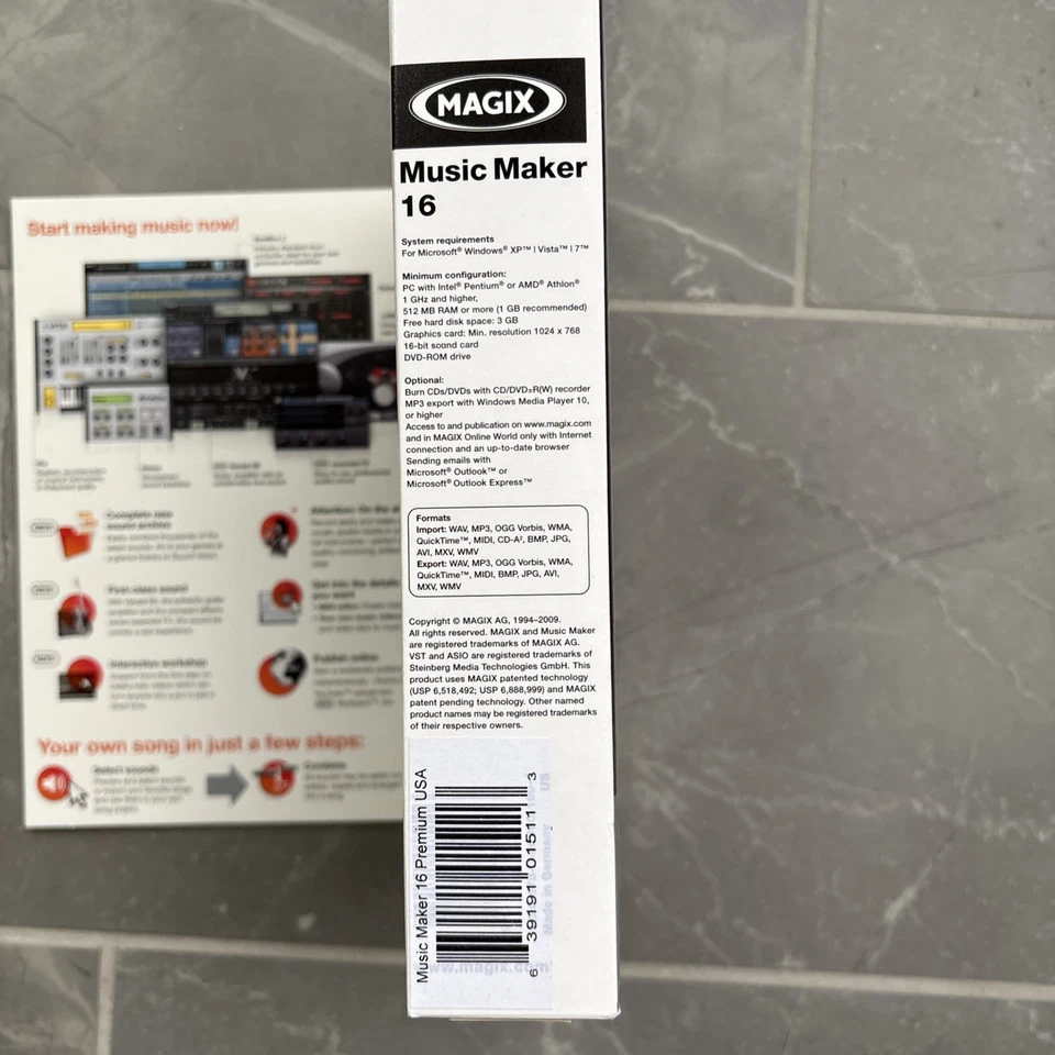 Magix Music Maker 16 PREMIUM VERSION Digital Music Editor New/Sealed Box - Image 4 of 4