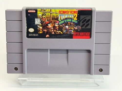 Donkey Kong Country 2 Diddy's Kong Quest (Super Nintendo SNES) Authentic Tested