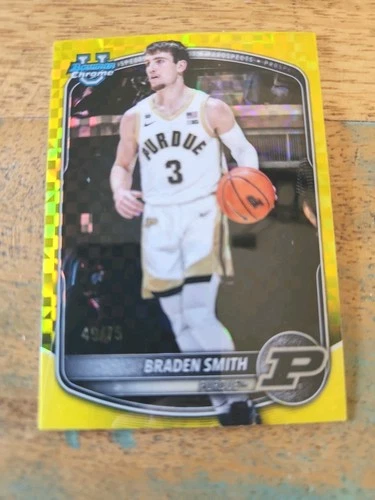 2025-26 Bowman - Chrome Prospects Braden Smith #BCP-94 Gold Refractor /50 (RC)