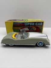 Vintage Tin Friction Drive LUCKY OPEN CAR  787 With Original Box Nice 