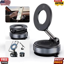 360  Magnetic Phone Holder Car Mount Vacuum Suction Cup MagSafe Adjustable