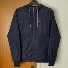 Weekend Offender Windbreaker Jacket Mens Large Navy Blue Water Resistant Hooded