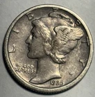 Semi Key Date 1926 D Mercury Silver Dime Extra Fine XF