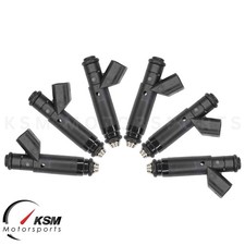 6 X 52lb 550cc Fuel Injectors Long Style Fi114191 60mm Ev6uscar Connector E85 6 X 52lb 550cc Fuel Injectors Long Style Fi114191 60mm Ev6uscar Connector E85
