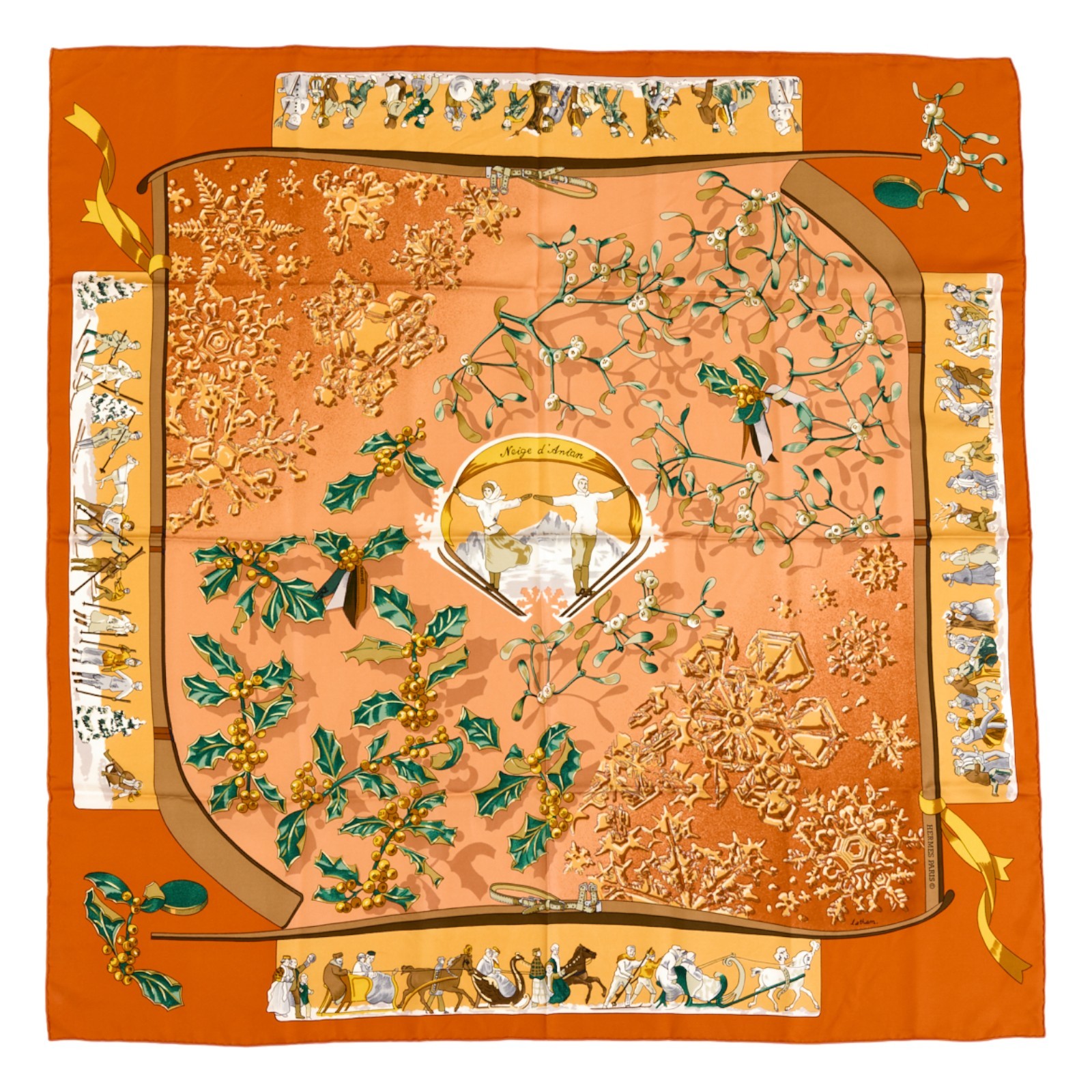 【美品】HERMES Neige d'Antan スカーフ Neige d'antan black - Hermès Scarf Details | Scarf Sage