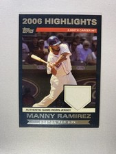 2007 Topps - 2006 Highlights Relic Series 2 Manny Ramirez 2,000th Career Hit🔥