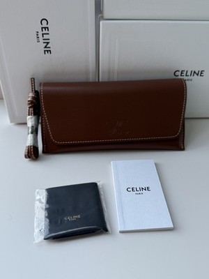 CELINE BROWN AUTHENTIC SUNGLASSES EYEGLASSES HANDBAG CASE POUCH