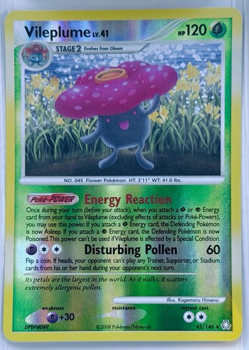 VILEPLUME 45/146 REVERSE HOLO POKEMON LEGENDS AWAKENED DIAMOND & PEARL