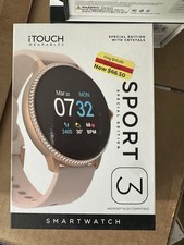 iTOUCH Sport 3 Smart Watch Bluetooth Heart Rate Calorie Tracker Pink