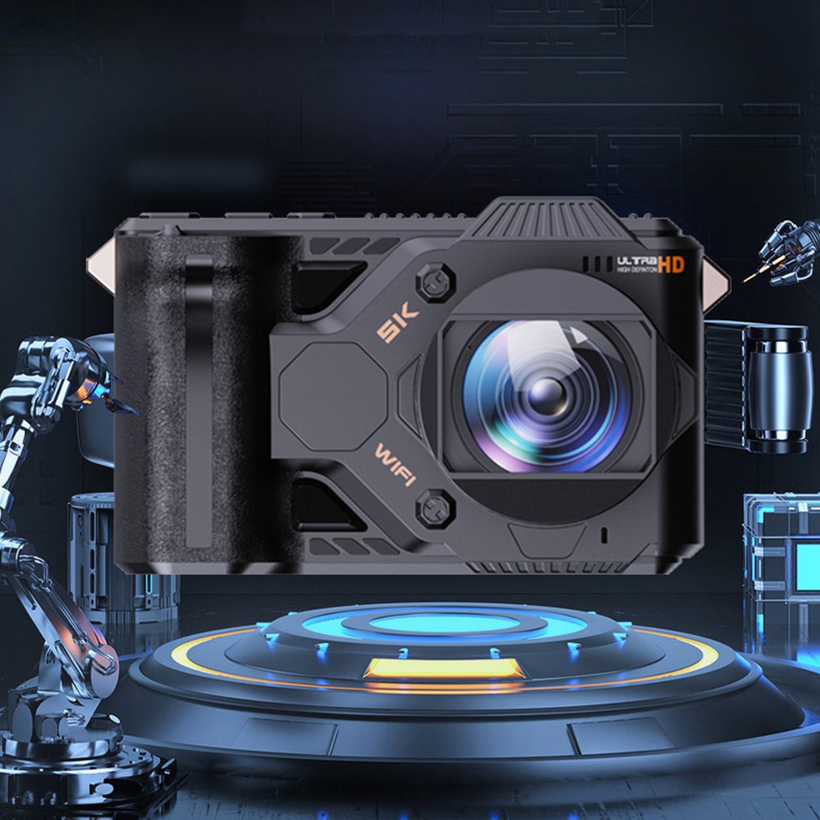 ｀5K 50MP Digital Camera 4.0 Inch Screen 50x Digital Zoom 4800mAh 5G WiFi Infr BL