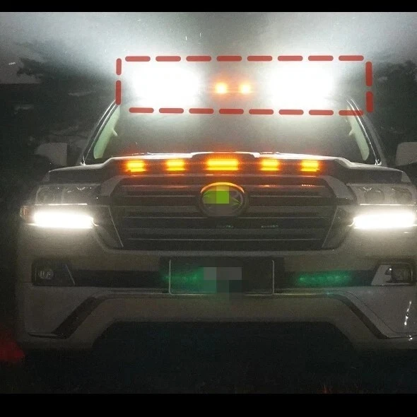 Лампа крыша верхняя световая панель со светодиодом подходит для Toyota Land Cruiser LC200 2008-2021 ABS - Изображение 4 из 4