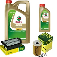 INSPEKTIONSKIT FILTER CASTROL 6L ÖL 5W30 für Hyundai i40 CW VF 1.7 CRDi