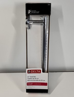 Delta 75912 Trinsic 12'' Wall Mount Towel Bar in Polished Chrome