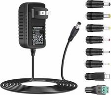 AC Adapter 9V 2A Power Supply AC110V to DC9V 2000mA 1500mA 1000mA DC9V,