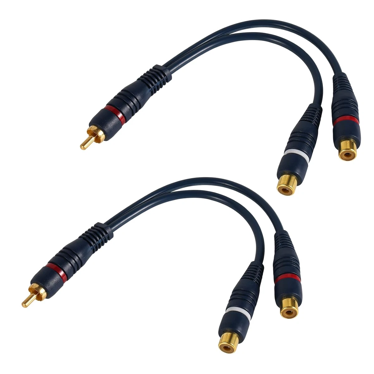 1 In 8 Out RCA AV Splitter 1 Input 8 Outputs Analog Video Stereo Audio Splitter