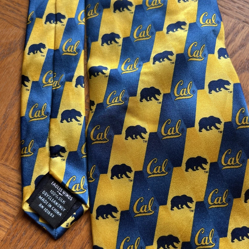Cal Bears Tie - 100% Silk  - Image 3 of 3
