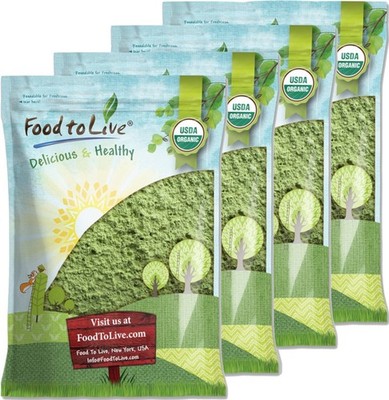 Organic Wheatgrass Powder   Non-GMO, Whole-Leaf, Raw, Non-Irradiated, Pure, Bulk