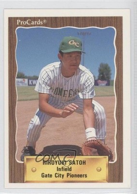 1990 ProCards Minor League Hiroyuki Sato h #3340 0q3