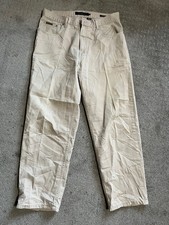 Vintage Calvin Klein Jeans High Waisted Beige Easy Fit Pants 34x29
