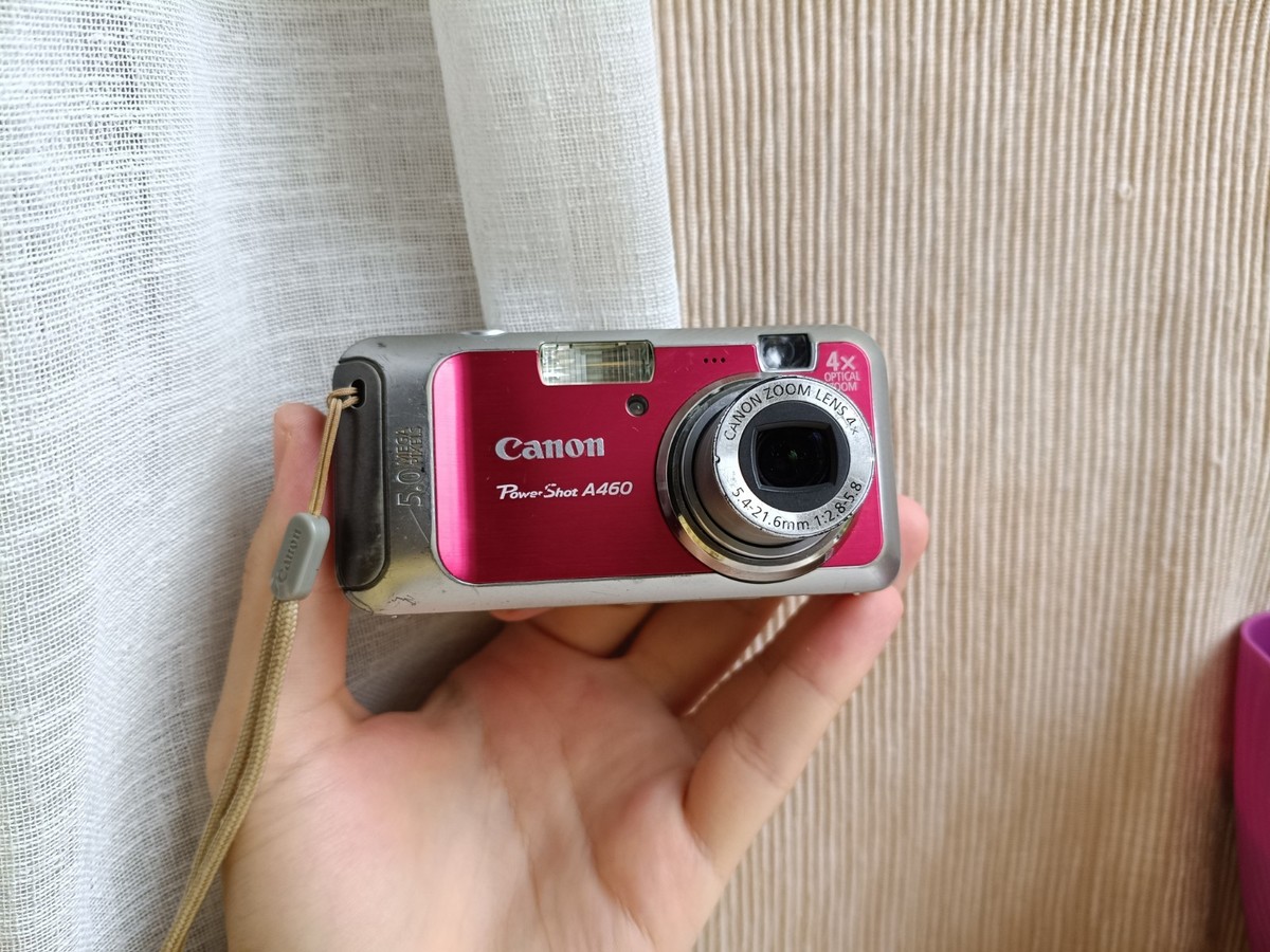 🔥RARE Red Canon PowerShot A460 5.0MP digital compact camera