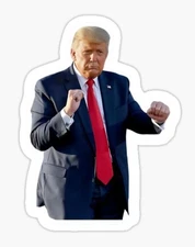 Trump Dance 2" Vinyl  Sticker ~ Donald Trump 