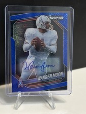 2025 Panini Prizm Black - Warren Moon Blue Shimmer Auto /15 - Titans #65