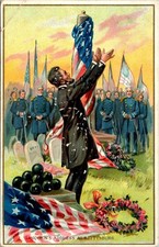 PATRIOTIC RAPHAEL TUCK & SONS' POSTCARD: LINCOLN'S BIRTHDAY GETTYSBURG ADDRESS