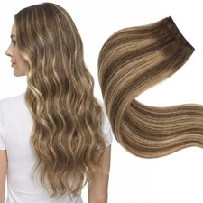 NEW Clip in Hair Extensions Real Human 22 Inch 120g 7Pcs Remy ins for Women 4 27