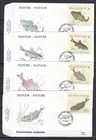 [LG79133] Belgium N°2383/2386FDC Fish First Day Cover COB € 11,00 SUPERB