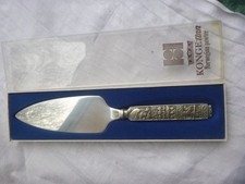 Konge Tinn Pewter Heilag Olav Zinn Besteck Tortenheber unbenutzt  in OVP