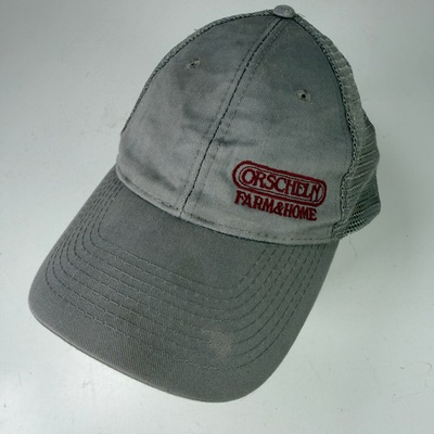 #ad Orscheln Farm amp; Home Trucker Hat Men#x27;s Adjustable Gray Mesh Logo Cap $9.09