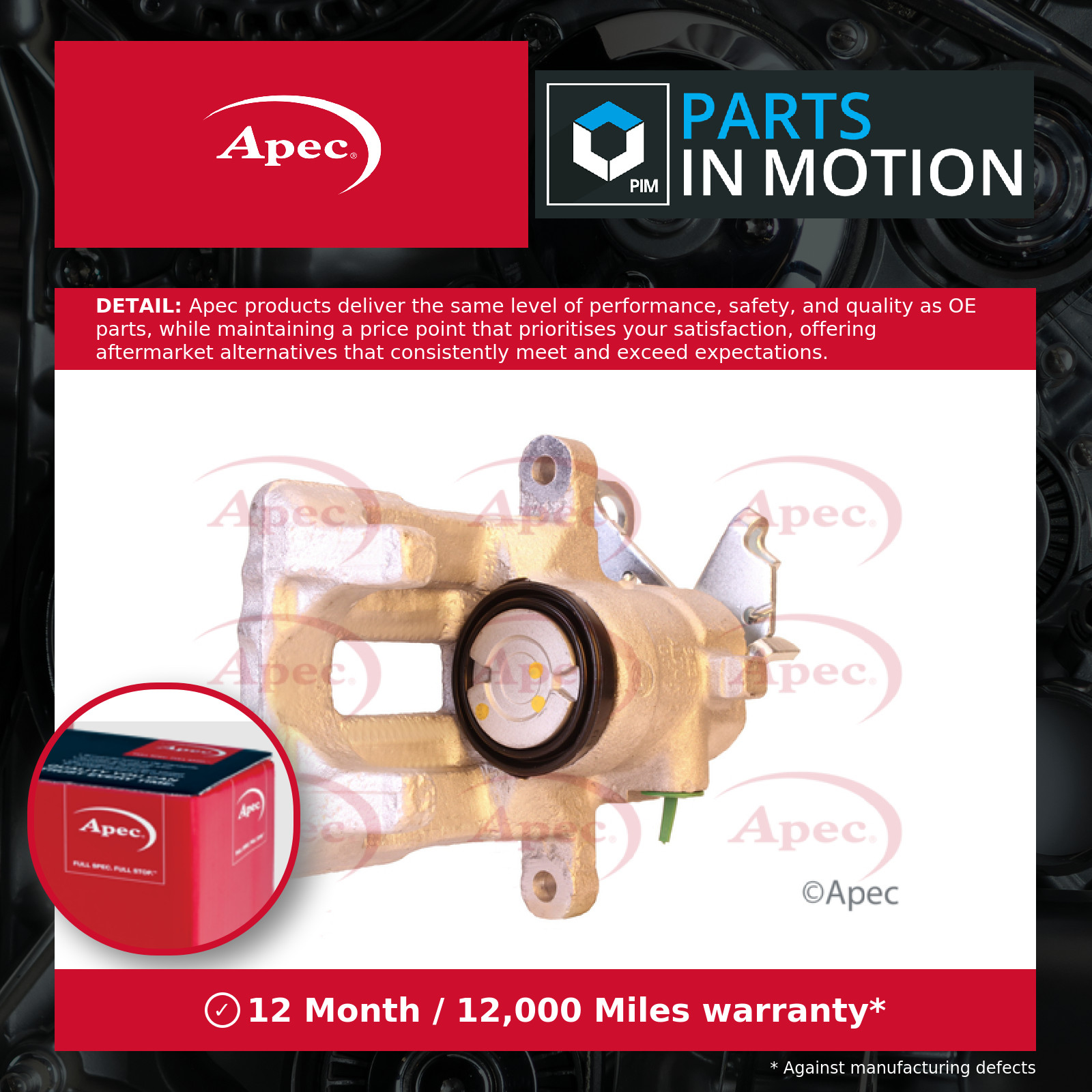 Brake Caliper RCA232N Apec 9947896 9950863 Genuine Top Quality Guaranteed New