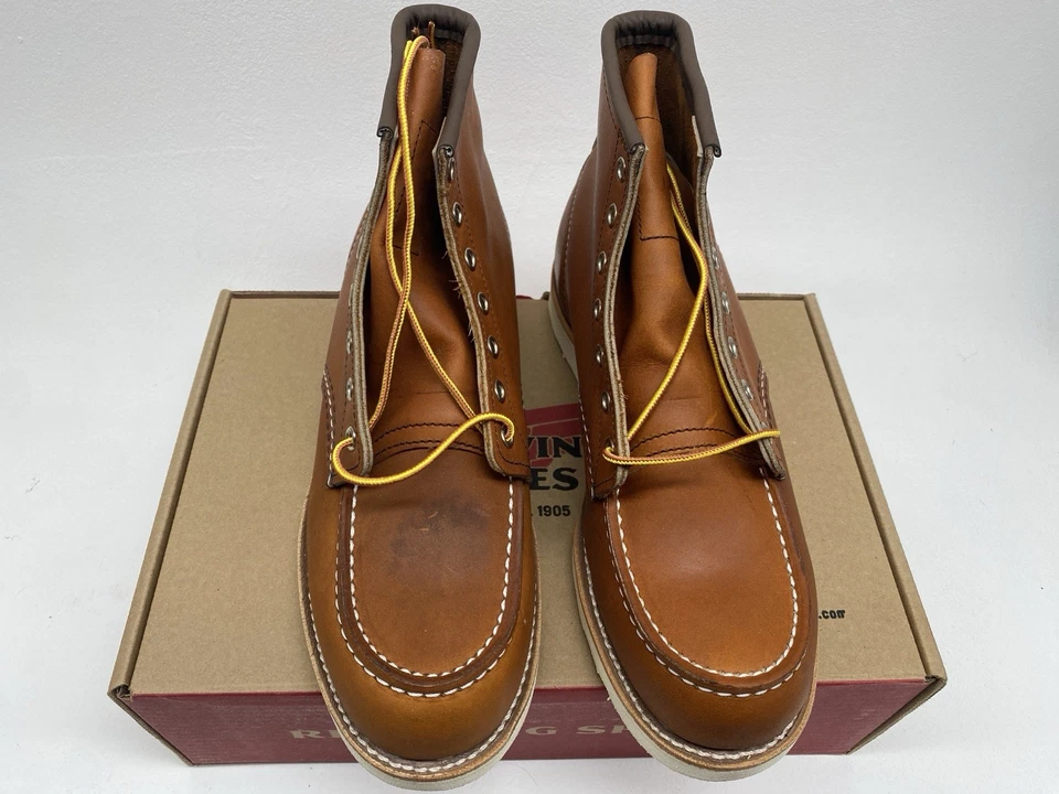 Red Wing Moc Toe Boots (UK 8.5) Oro Legacy 875 Heritage Leather 6" Boot USA - Image 3 of 4
