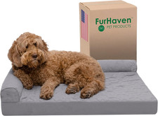 Orthopedic Dog Bed for Large/Medium Dogs W/ Removable Bolsters  Washable Cover,