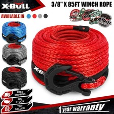 X-bull Winch Rope Synthetic 32000lbs 38 X 85ft Winch Rope Truck 4wd 4 Color X-bull Winch Rope Synthetic 32000lbs 38 X 85ft Winch Rope Truck 4wd 4 Color