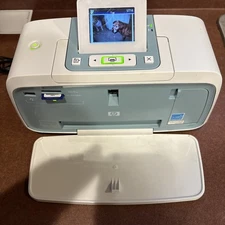 HP Photosmart A526 Photo Inkjet Printer Photo Printer with Manual No Ink.  Read!