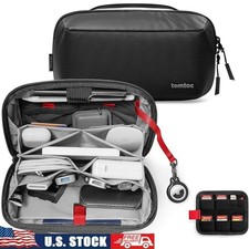Tech Organizer Pouch Water-Resistant Electronics Accessories Storage Travel Case
