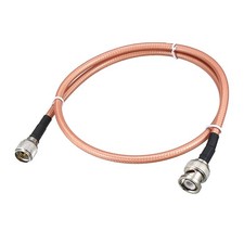 Low Loss RF Coaxial Cable Coax Wire RG-142 BNC Male to Mini UHF Male 90cm