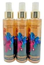 Bath & Body Works LOT of 3 Tropidelic Diamond Shimmer Fragrance Spray Mist 4.9