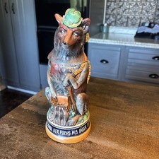 German beer stein fox with lid 827 Matthias Girmscheid Hunter Fox 
