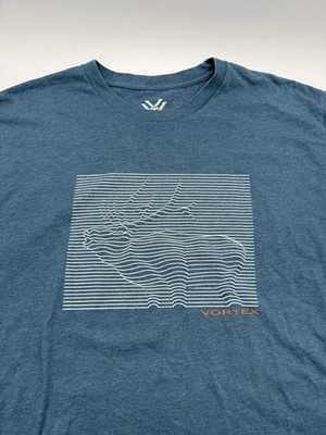 VORTEX OPTICS Men's Elk Topographic Hunting T-Shirt Men s Sz XL