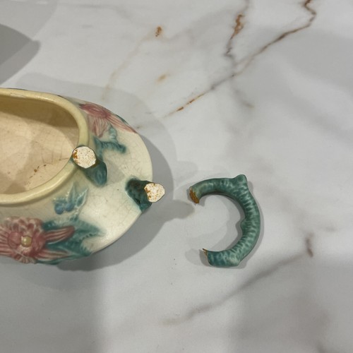 Vintage Hull Pottery 3 Piece Coffee/Tea Serving Set Sugar Creamer & Pitcher Bowl - Picture 5 of 6